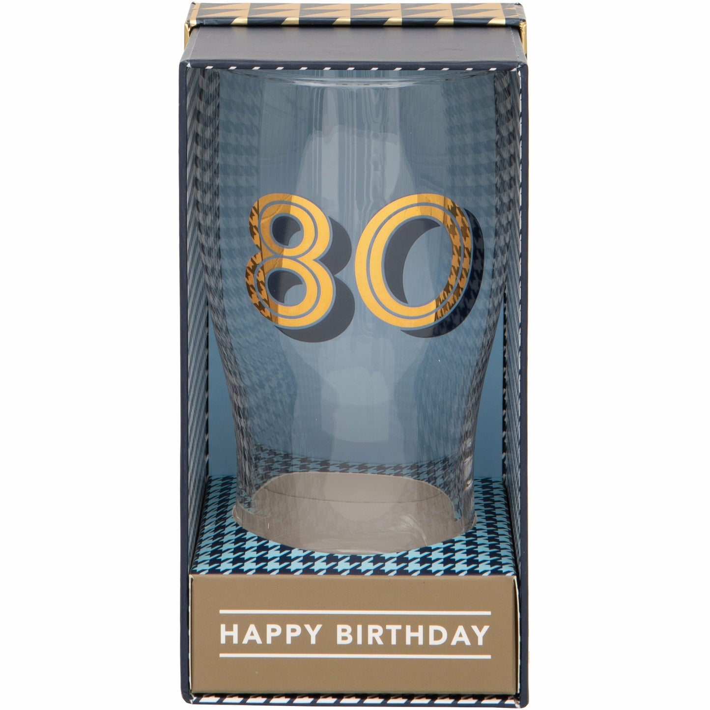 Gold Collection 80th Birthday Beer Glass