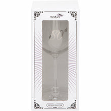 Load image into Gallery viewer, Etched Heart Wine Glass - 80th