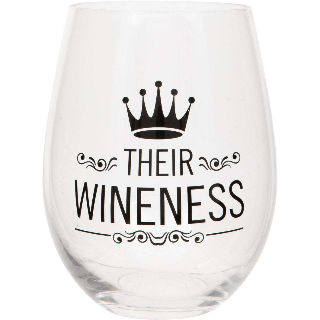 Their Wineness Stemless Wine Glass