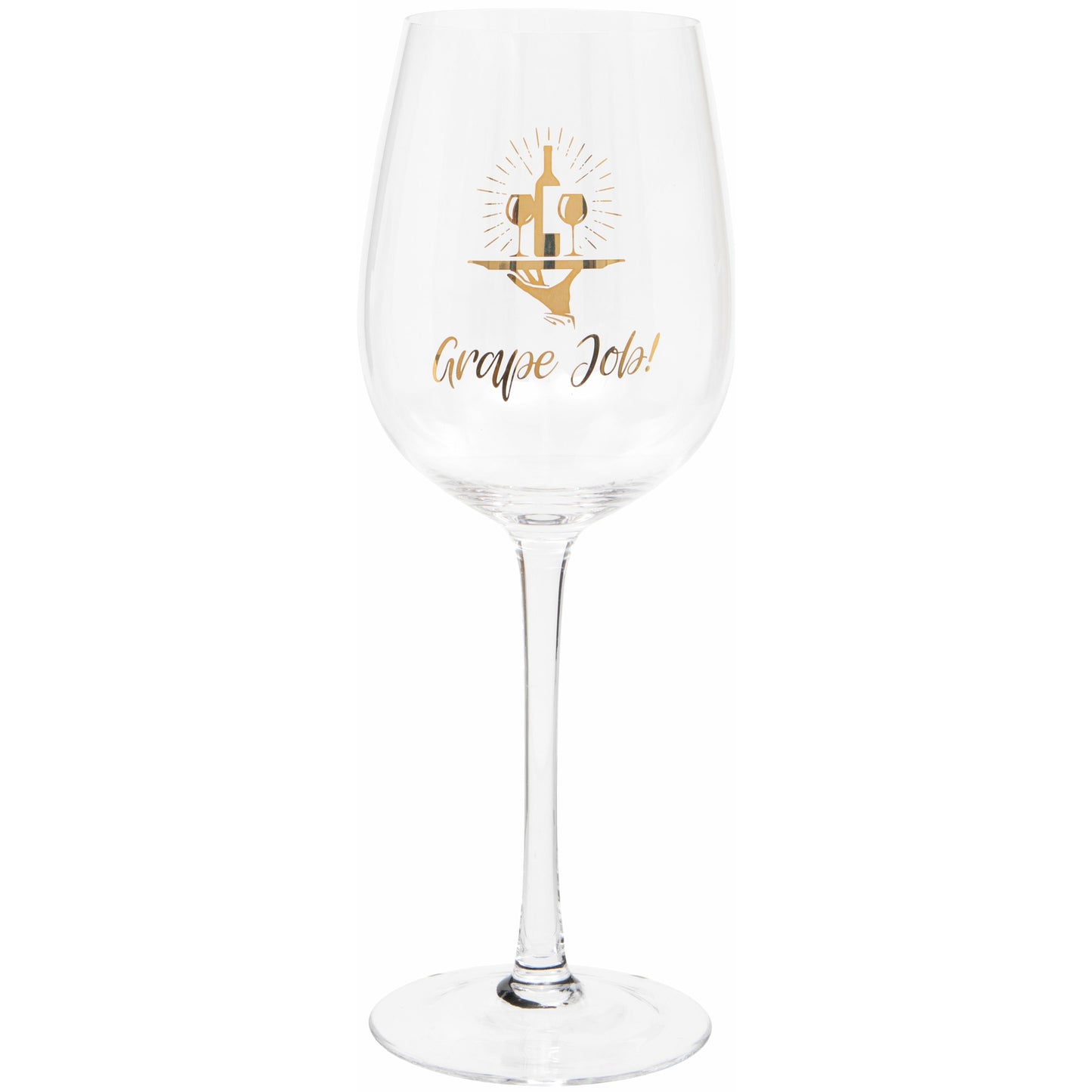 'Grape Job' Wine Glass
