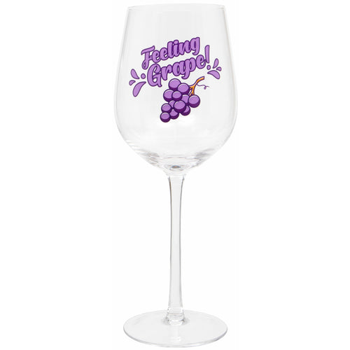 'Feeling Grape' Wine Glass