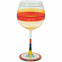 Load image into Gallery viewer, Hand Painted Light Stripe Gin Glass