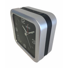 Load image into Gallery viewer, Square Beep Alarm Clock in Silver and Black