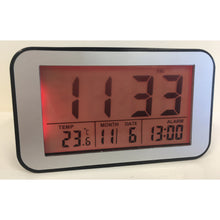Load image into Gallery viewer, LCD Alarm Clock in Mat Black