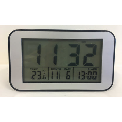 LCD Alarm Clock in Mat Black