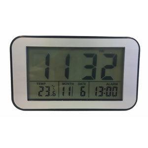 LCD Alarm Clock in Black