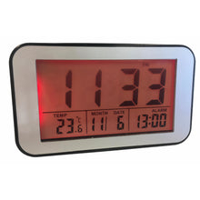 Load image into Gallery viewer, LCD Alarm Clock in Black