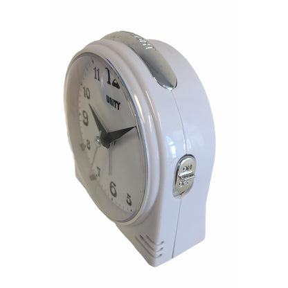 Beep Alarm Clock in White