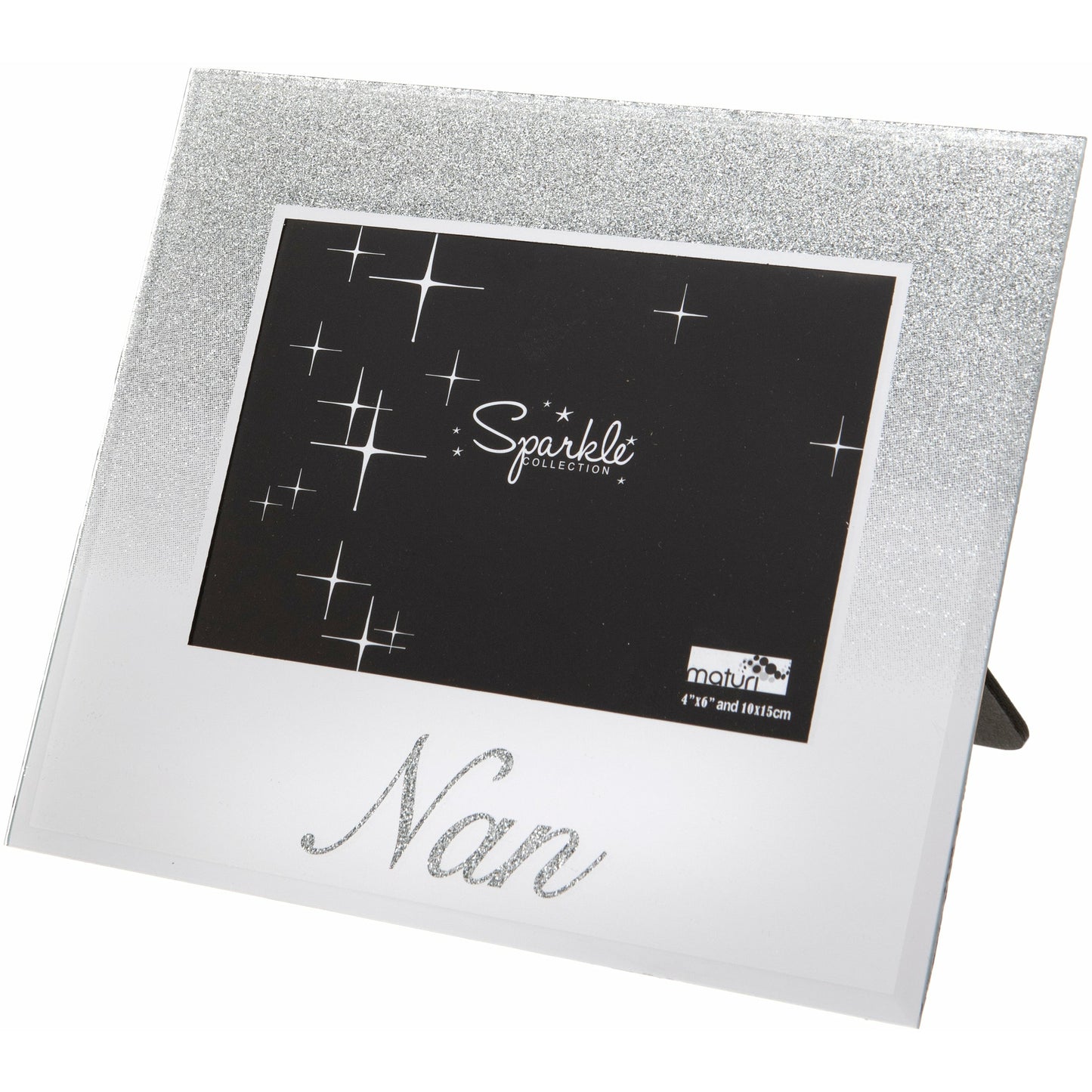 Nan Mirrored Glitter 6 x 4 Inch Photo Frame