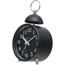 Load image into Gallery viewer, NeXtime - Alarm clock – Ø 16 cm - Metal – Black– Loud Alarm- &#39;Single Bell&#39;