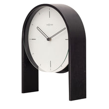 Load image into Gallery viewer, NeXtime- Table clock - 27 x 21 x 6,5 cm - Wood - White - &#39;Noa Table&#39;