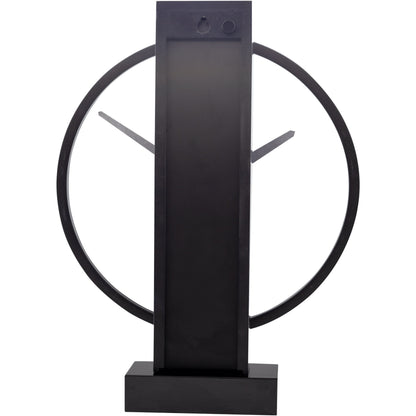 NeXtime- Table / Wall clock - 34 x 27 cm - Wood/Steel - Black - 'Carl Small'