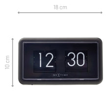 Load image into Gallery viewer, Flip Clock - Table,-  Wall Clock -Black - Metal - 8x10x7 cm - NeXtime
