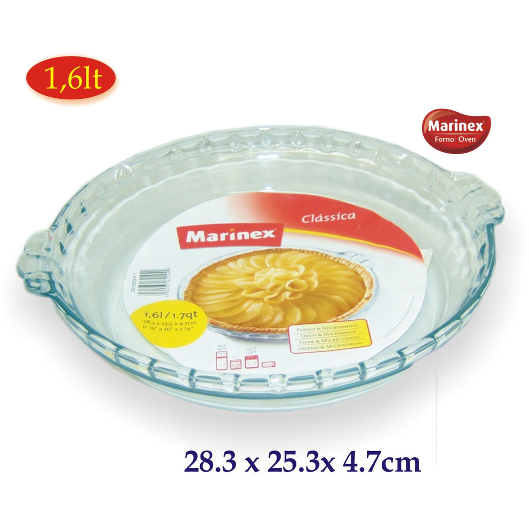 Glass Round Roasting Dish - 1.6 Litre