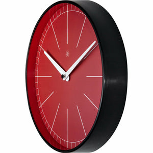 nXt - Wall clock - Ø 25 cm - Plastic - Red - 'Axel'