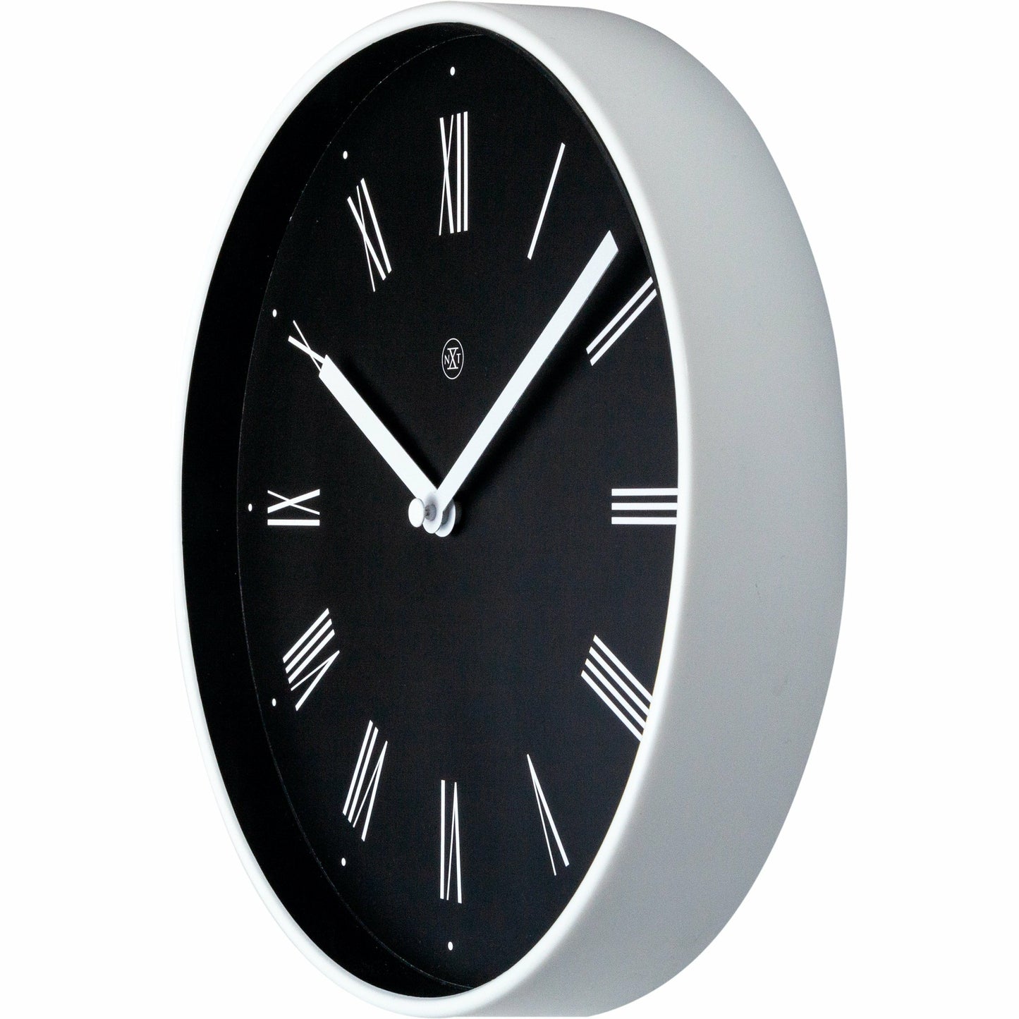 nXt - Wall clock - Ø 25 cm - Plastic - Black - 'Irving'