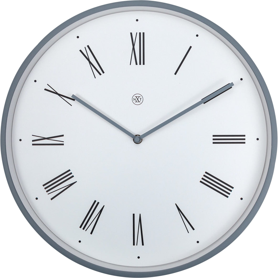 nXt - Wall clock - Ø 40 cm - Plastic - White - 'Duke'