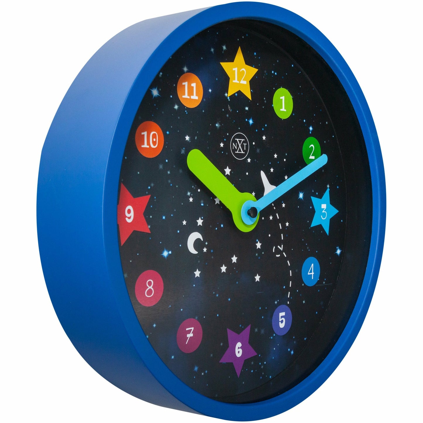 nXt- Wall clock - Ø 26 cm - Plastic - Black - 'Apollo'