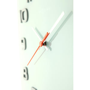 NeXtime - Wall clock - 30 x 30 x 3.5 cm - Glass - White - 'Classy Square'