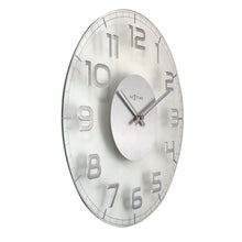Load image into Gallery viewer, NeXtime - Wall clock – Ø 30 cm - Glass – Transparent – &#39;Classy Round&#39;