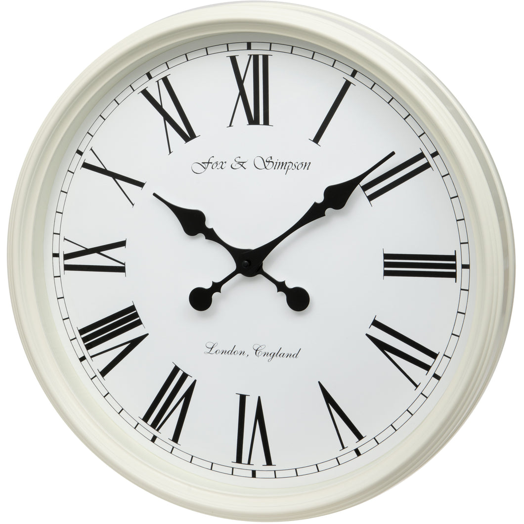 Cream Grand Central Station Wall Clock