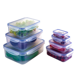 Seven Piece Rectangular Food Storage Set