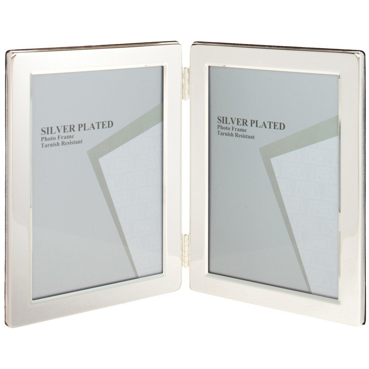 Silver Plated Double Flat Edge Photo Frame 2.5 x 3.5-inch