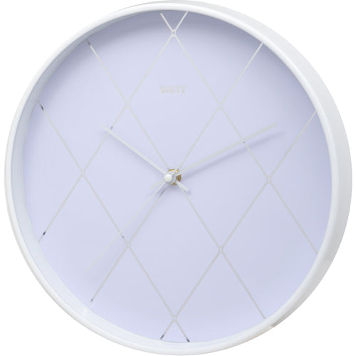 White Diamond Effect Wall Clock